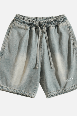 Style Core Aesthetics, New Style Trends Slit Design Washed Jorts