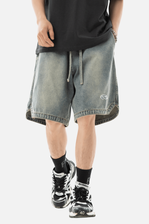 Style Core Aesthetics, New Style Trends Slit Design Washed Jorts