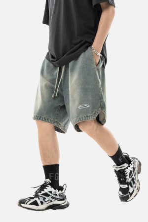 Style Core Aesthetics, New Style Trends Slit Design Washed Jorts