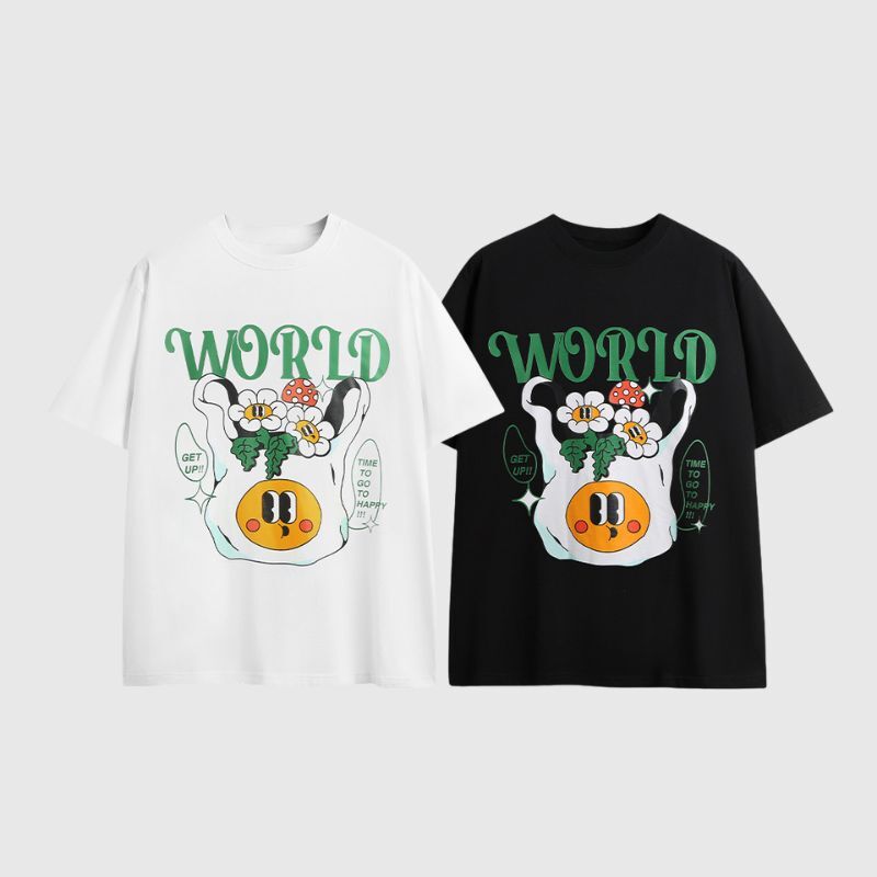 Style Core Aesthetics, New Style Trends Smile Flower Printed Tee Style Core Aesthetics, New Style Trends Smile Flower Printed Tee