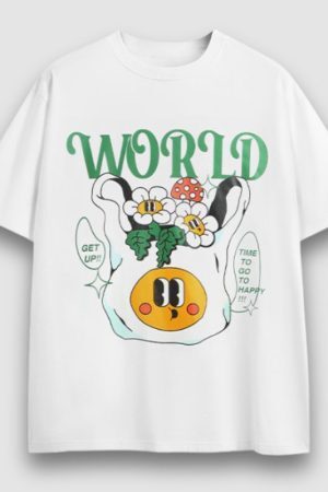 Style Core Aesthetics, New Style Trends Smile Flower Printed Tee