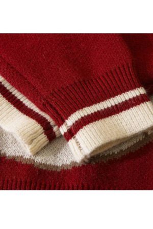 Style Core Aesthetics, New Style Trends Smiley Bear Print Sweater + Bear Mini Bag