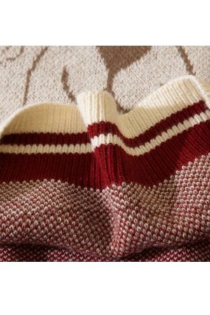 Style Core Aesthetics, New Style Trends Smiley Bear Print Sweater + Bear Mini Bag