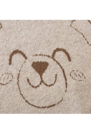 Style Core Aesthetics, New Style Trends Smiley Bear Print Sweater + Bear Mini Bag