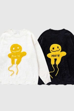 Style Core Aesthetics, New Style Trends Smiley Knit Sweater