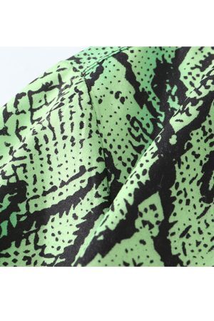 Style Core Aesthetics, New Style Trends Snake Pattern Printed Shirts