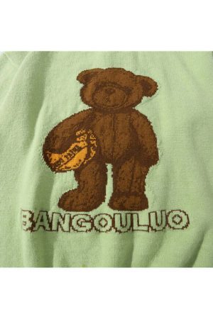 Style Core Aesthetics, New Style Trends Soccer Bear Sweater