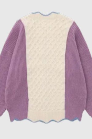Style Core Aesthetics, New Style Trends Soft Colorblock Knit Cardigan