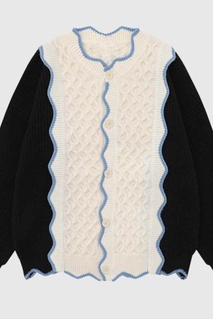 Style Core Aesthetics, New Style Trends Soft Colorblock Knit Cardigan