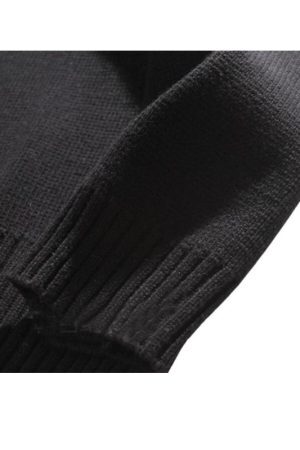 Style Core Aesthetics, New Style Trends Solid Color High Neck Knit Pullover