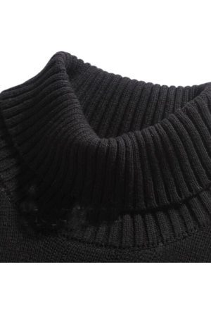 Style Core Aesthetics, New Style Trends Solid Color High Neck Knit Pullover