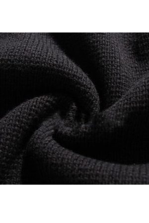 Style Core Aesthetics, New Style Trends Solid Color High Neck Knit Pullover