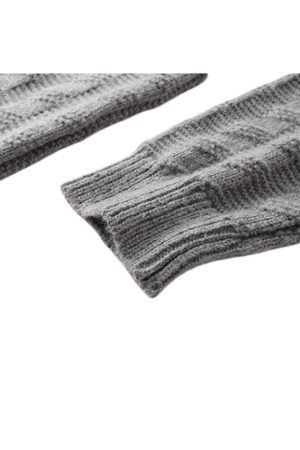 Style Core Aesthetics, New Style Trends Solid Color Jacquard Turtleneck Sweater