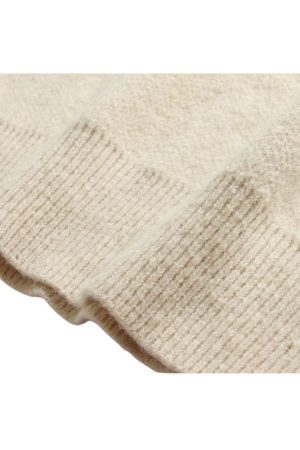 Style Core Aesthetics, New Style Trends Solid Color Letter Jacquard Knit Sweater