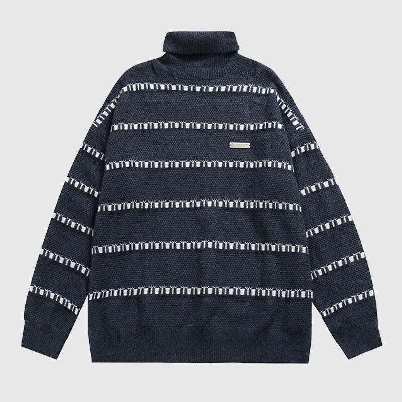 Style Core Aesthetics, New Style Trends Solid Color Stripe Knit Pullover Style Core Aesthetics, New Style Trends Solid Color Stripe Knit Pullover