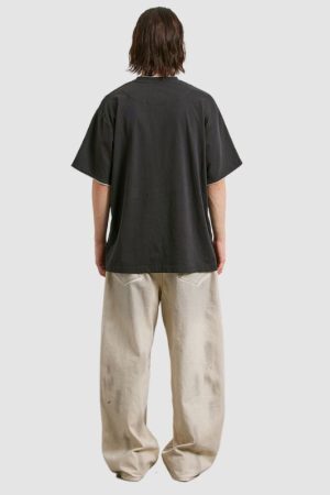 Style Core Aesthetics, New Style Trends Solid Fake Two-piece Tee