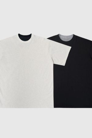 Style Core Aesthetics, New Style Trends Solid Fake Two-piece Tee