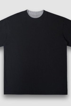 Style Core Aesthetics, New Style Trends Solid Fake Two-piece Tee