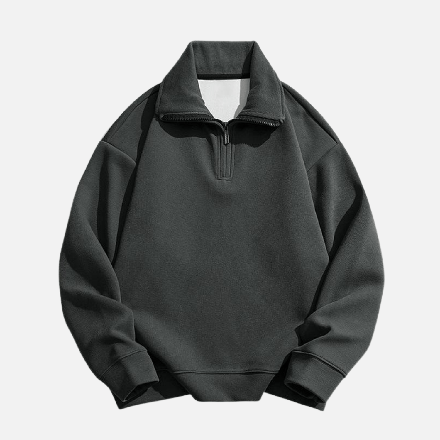 Style Core Aesthetics, New Style Trends Solid Half-Zip Stand Collar Sweatshirt Style Core Aesthetics, New Style Trends Solid Half-Zip Stand Collar Sweatshirt