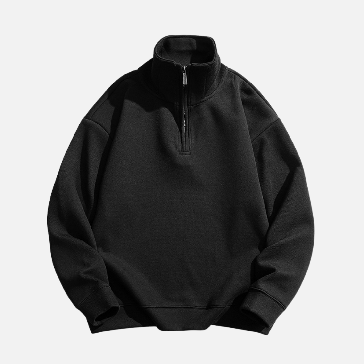 Style Core Aesthetics, New Style Trends Solid Half-Zip Stand Collar Sweatshirt Style Core Aesthetics, New Style Trends Solid Half-Zip Stand Collar Sweatshirt