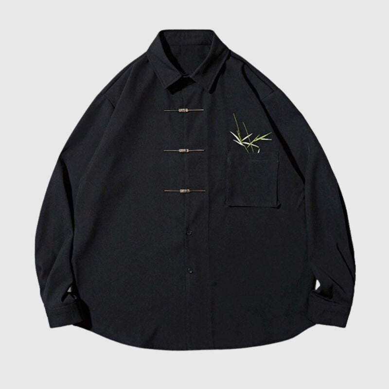 Style Core Aesthetics, New Style Trends Solid Metal Button Shirts