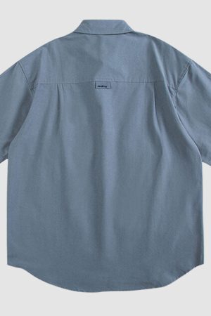 Style Core Aesthetics, New Style Trends Solid Multi-Pocket Shirts