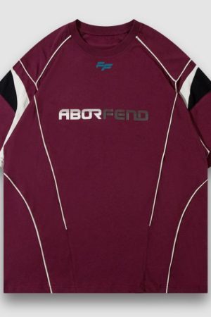 Style Core Aesthetics, New Style Trends Solid Patch Racing Tee