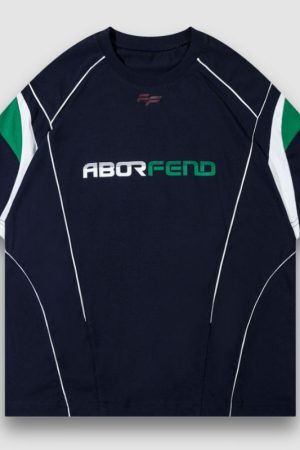 Style Core Aesthetics, New Style Trends Solid Patch Racing Tee