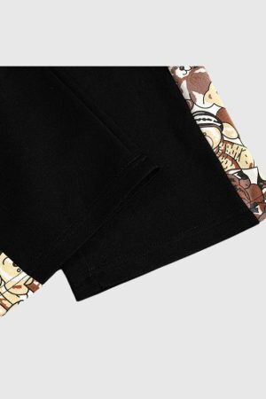 Style Core Aesthetics, New Style Trends Solid Patchwork Hoodie Set