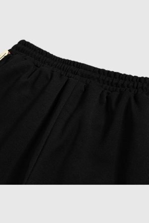 Style Core Aesthetics, New Style Trends Solid Patchwork Hoodie Set