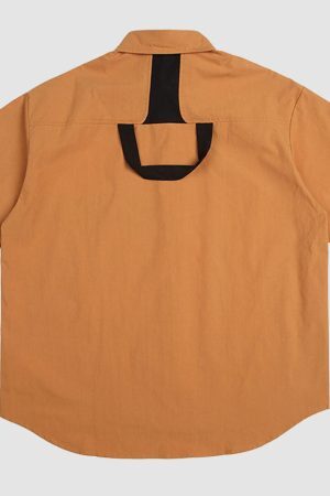 Style Core Aesthetics, New Style Trends Solid Patchwork Shirts