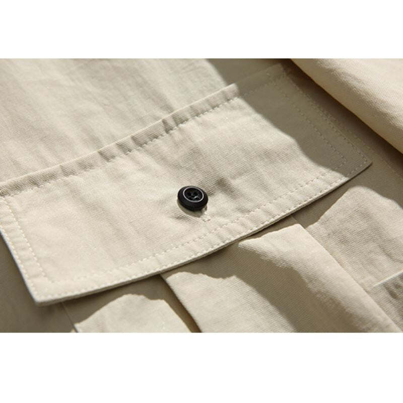 Style Core Aesthetics, New Style Trends Solid Pocket Shirts Style Core Aesthetics, New Style Trends Solid Pocket Shirts