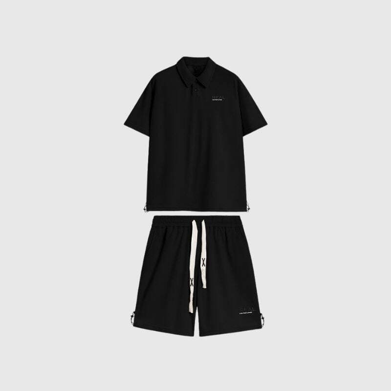 Style Core Aesthetics, New Style Trends Solid Polo Tee Set Style Core Aesthetics, New Style Trends Solid Polo Tee Set