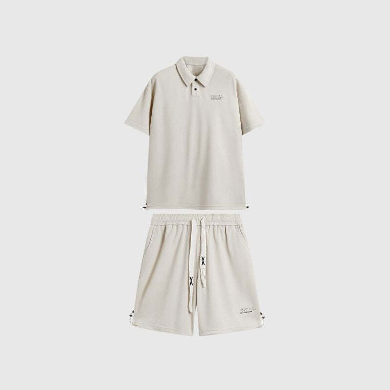 Style Core Aesthetics, New Style Trends Solid Polo Tee Set Style Core Aesthetics, New Style Trends Solid Polo Tee Set