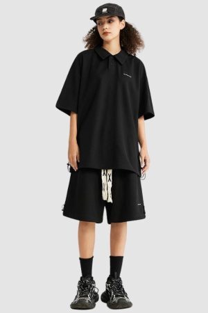 Style Core Aesthetics, New Style Trends Solid Polo Tee Set