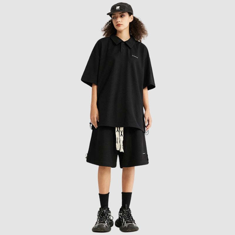 Style Core Aesthetics, New Style Trends Solid Polo Tee Set Style Core Aesthetics, New Style Trends Solid Polo Tee Set