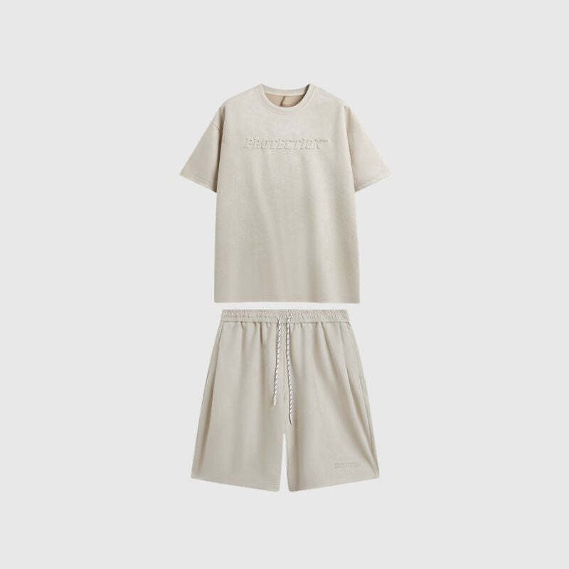 Style Core Aesthetics, New Style Trends Solid Suede Tee Set Style Core Aesthetics, New Style Trends Solid Suede Tee Set