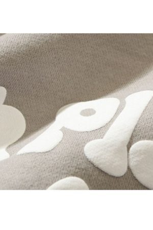 Style Core Aesthetics, New Style Trends Space Odyssey Foamy Letter Hoodie