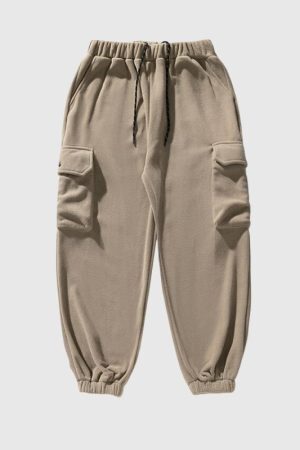 Style Core Aesthetics, New Style Trends Spacious Pocket Loose Fit Fleece Utility Pants
