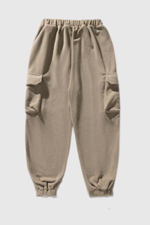 Style Core Aesthetics, New Style Trends Spacious Pocket Loose Fit Fleece Utility Pants