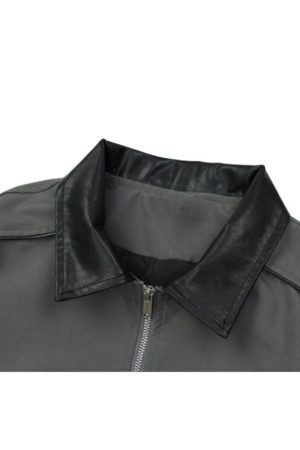 Style Core Aesthetics, New Style Trends Spider Embroidered Hip-Hop Leather Jacket