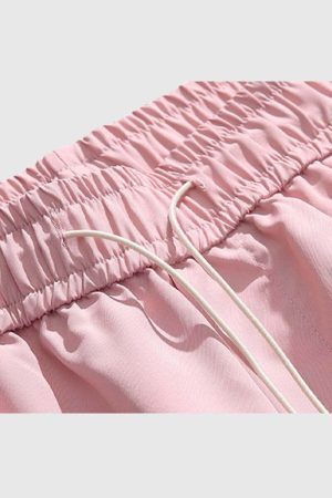 Style Core Aesthetics, New Style Trends Splicing Elastic Casual Pants