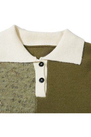 Style Core Aesthetics, New Style Trends Sporadic Checkered Vintage Sweater