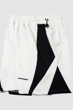 Style Core Aesthetics, New Style Trends Sports Color Block Shorts