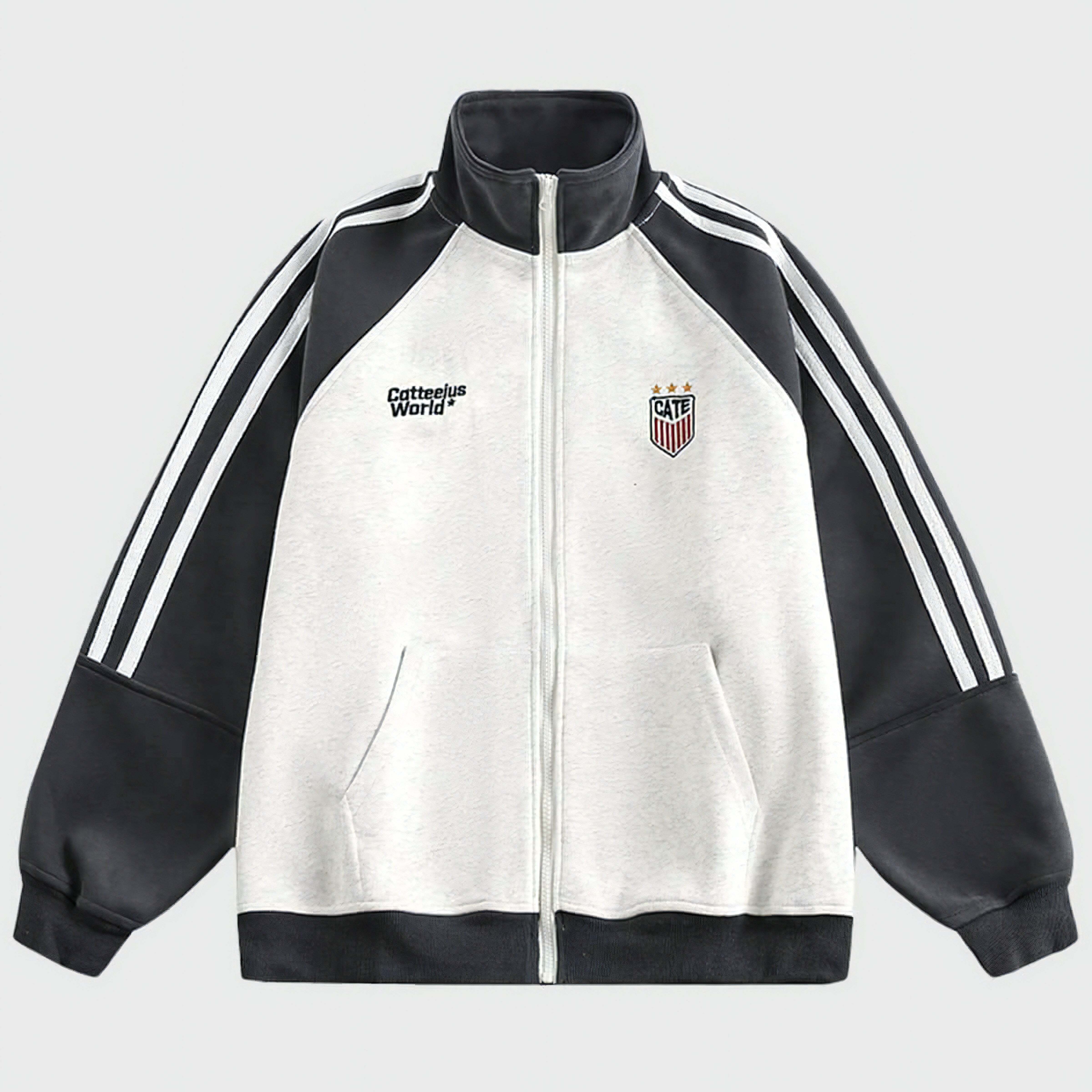 Style Core Aesthetics, New Style Trends Stand Collar Track Jacket
