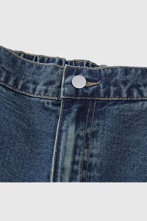 Style Core Aesthetics, New Style Trends Star Patch Denim Shorts