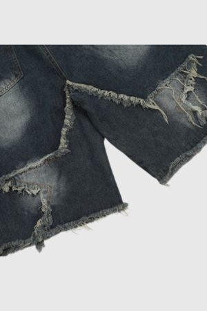 Style Core Aesthetics, New Style Trends Star Patch Embroidered Shorts