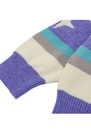 Style Core Aesthetics, New Style Trends Star Pattern Stripe Patchwork Pullover