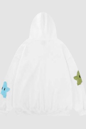 Style Core Aesthetics, New Style Trends Starry Zip-Up Hoodie