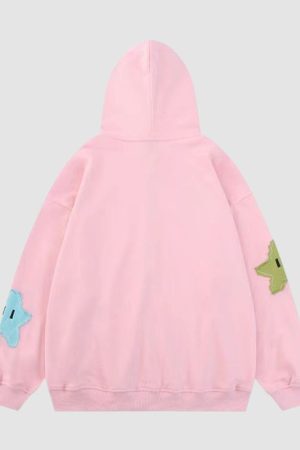 Style Core Aesthetics, New Style Trends Starry Zip-Up Hoodie